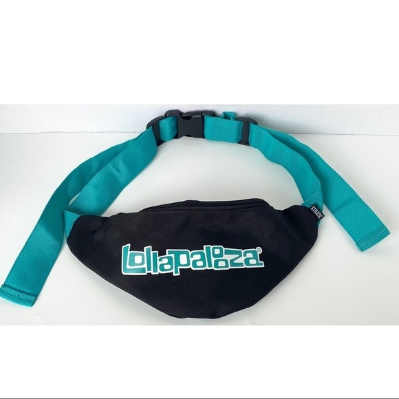 Strata Handbags - Lollapalooza Fanny Pack Concert Fanny Pack Festival Bag Sling Bag Blue Black